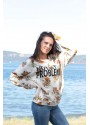 ÇİÇEK DESEN BASKILI SWEAT
